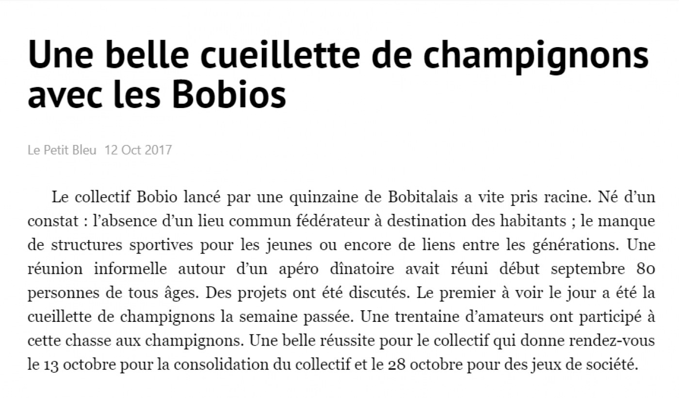 Petit Bleu 12 octobre 2017